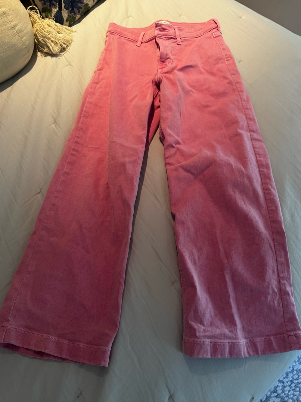 Cutest Girls Crewcuts Bubble Gum Pink Wide-Leg Jeans